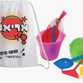 תיק שרוך ממתוג+ סט כלים מפואר לים