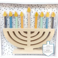 חנוכייה עץ לקישוט