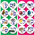 מדבקות א-ב אות פותחת
