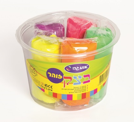 בצק בגביע 5 צבעים זוהרים