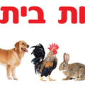 כרזה - חיות בית מכיל 9 דמויות גדולות