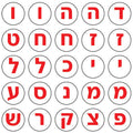 מדבקות אותיות 17 מ"מ אדום