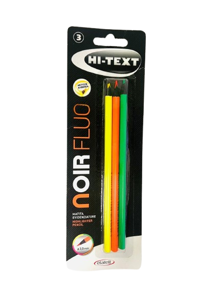 עפרונות זוהרים מארז 3 יח'