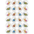 מדבקות חילזון 22 מ"מ