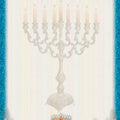 דפים מעוצבים חנוכה- כחול