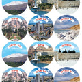 מדבקות ערים ואתרים 30 מ"מ