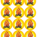 מדבקות מדורה 30 מ"מ