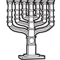 יצירה מנורת שבעת קנים לצביעה