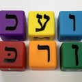 סט קוביות אותיות וסימנים רכות 6 יח 5 ס"מ