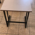 שולחן תלמיד 60*60 רגל מתכת פלטה שמנת
