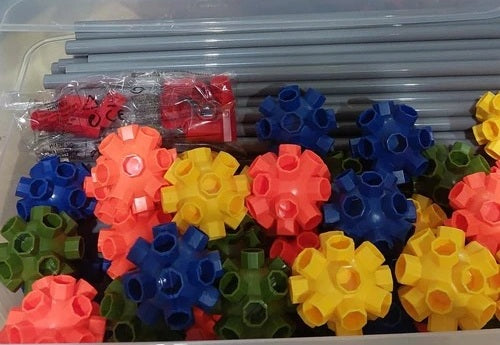 משחק הרכבה מוטות וכדורים 148 חלקים