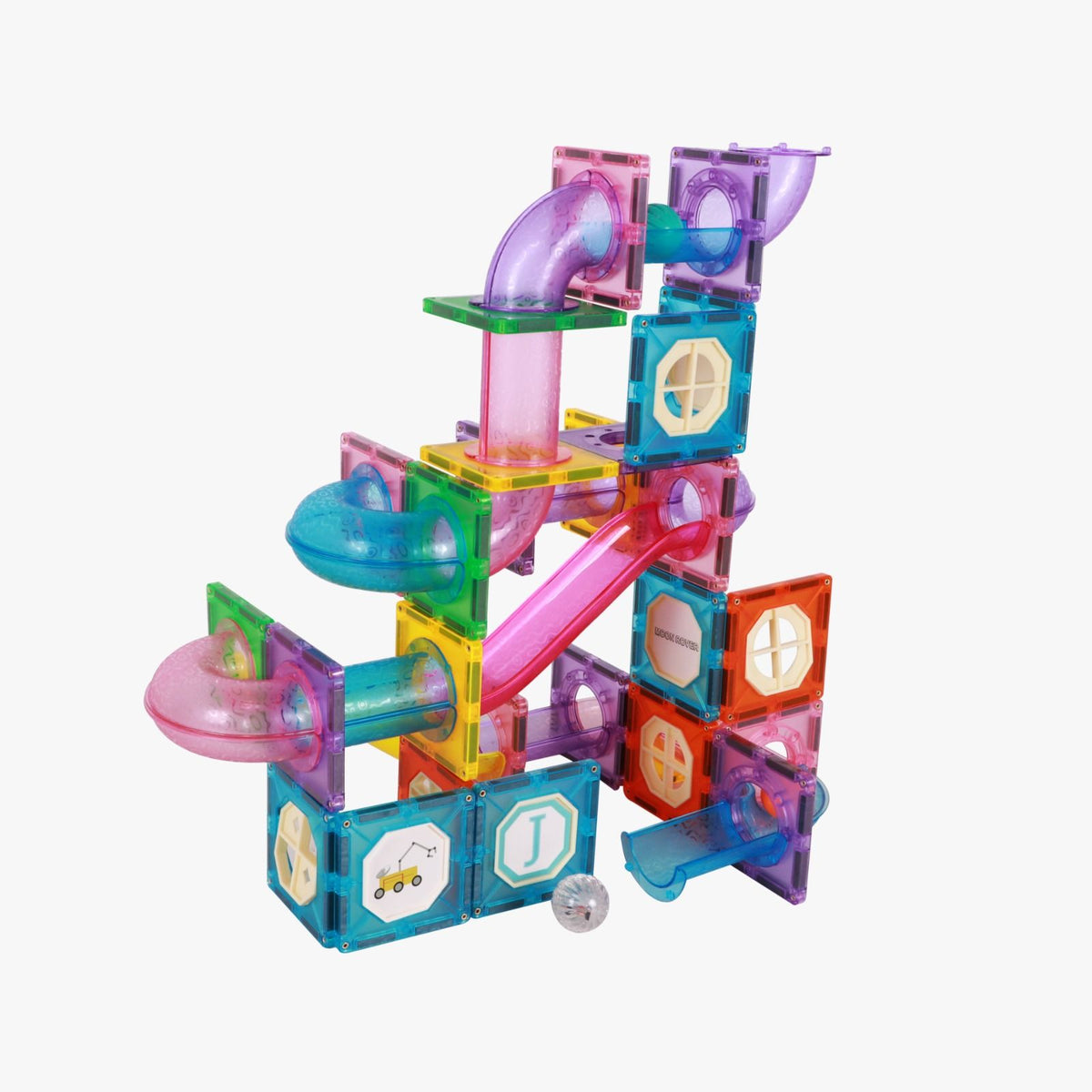משחק מגנטים מסלולים 110 חלקים