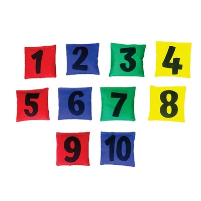 סט שקיות מספרים לזריקה