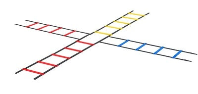 סט סולמות זריזות מקצועיים – 4 סולמות אימון מהירות באורך 4 מטר
