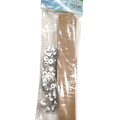 12 יחידות בסיס עץ לחנוכיה+ 108 קנים