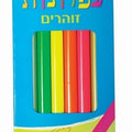 עפרונות זוהרים משולשים עבים 6 יח' - אומגה