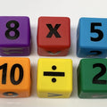סט קוביות מספרים וסימנים רכות 6 בסט 5 ס"מ